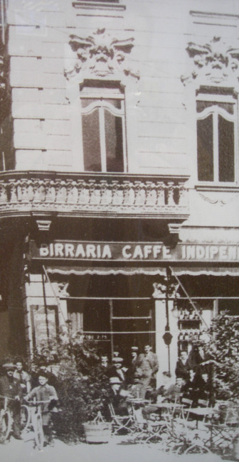 Il ristorante Indipendenza nel 1900